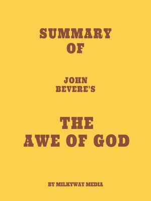cover image of Summary of John Bevere's the Awe of God